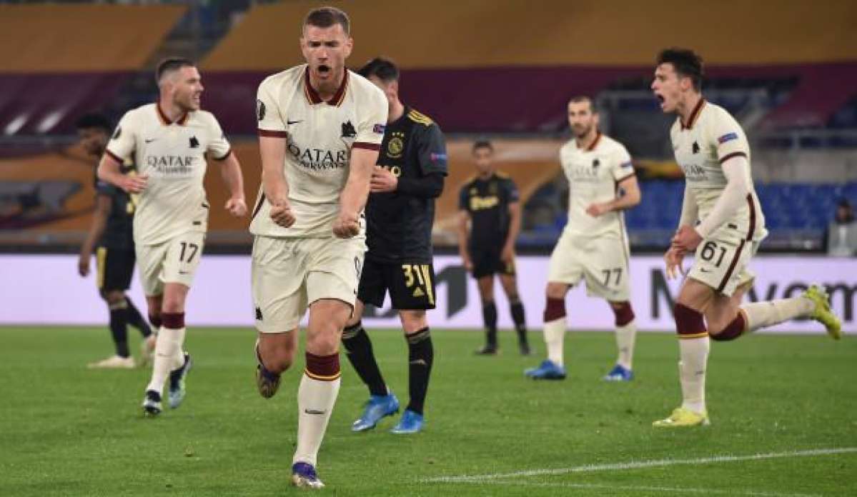 Dzeko, Roma'yı yarı finale taşıdı!