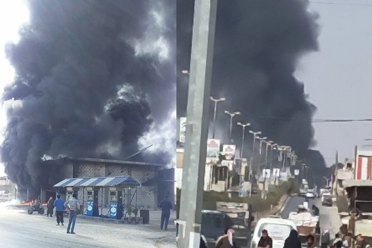 El Bab'da akaryakıt deposunda patlama: 2 yaralı