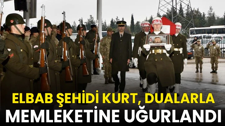 Elbab şehidi Kurt, dualarla memleketine uğurlandı