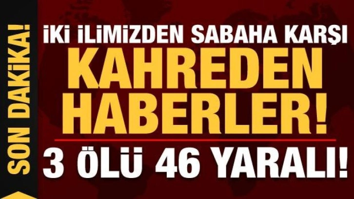 Erzincan ve Yozgat'ta yolcu otobüsü devrildi: Ölüler ve yaralılar var!