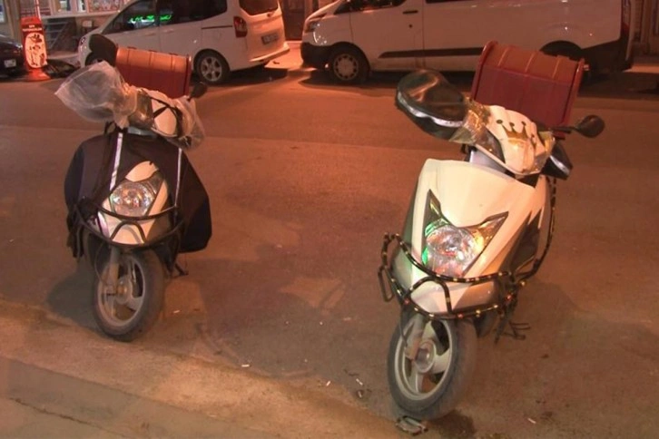 Esenyurt’ta bir kebapçıda motokurye olarak işe başlayan şahıs, ikinci siparişinde motosikleti çaldı