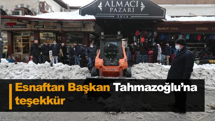 Esnaftan Başkan Tahmazoğlu’na teşekkür