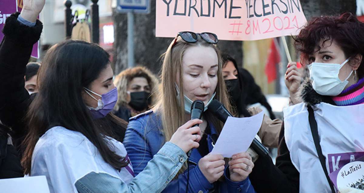 Falçata ile yüzü kesilen Ukraynalı Anna: 'Kadınların böyle birlik olması çok iyi'