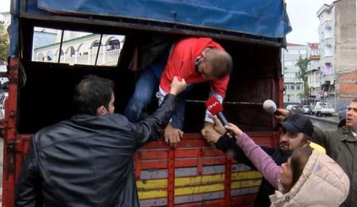 Firari şüpheli kamyonet kasasında yakalandı!