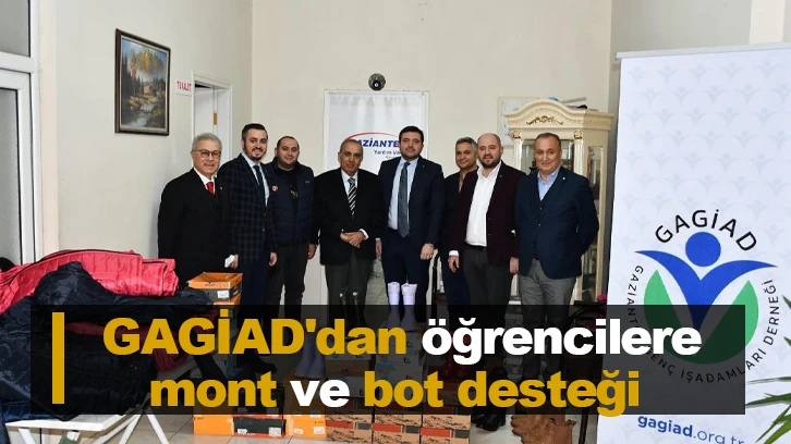  GAGİAD'dan öğrencilere mont ve bot desteği