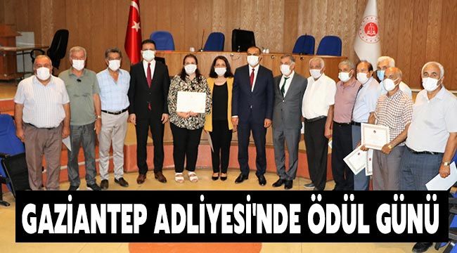 Gaziantep Adliyesi'nde ödül günü