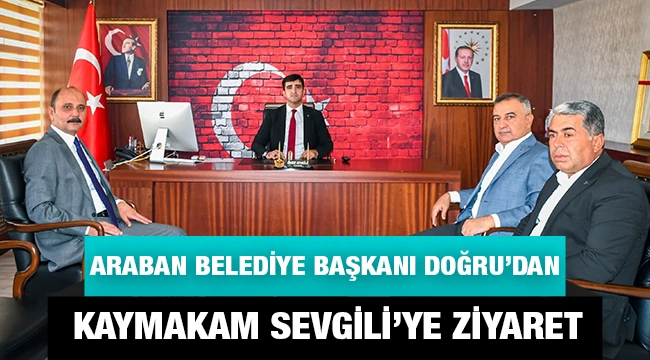 Doğru’dan Kaymakam Sevgili’ye ziyaret