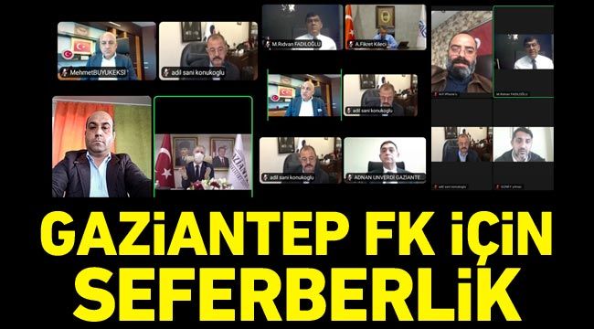 Gaziantep FK için seferberlik