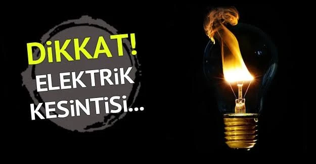 Gaziantep Elektrik Kesintisi 29 Ağustos Cumartesi