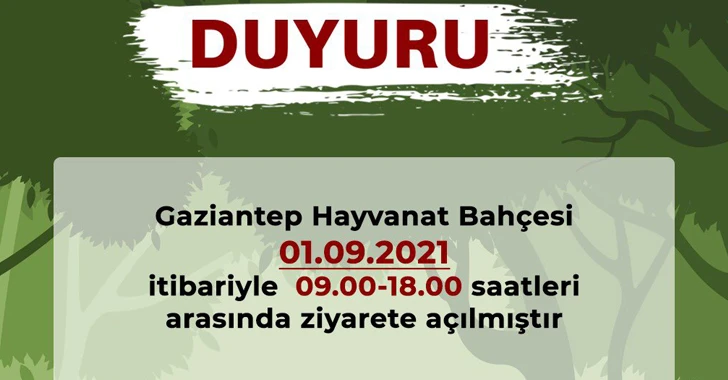 Gaziantep Hayvanat Bahçesi ziyarete açıldı