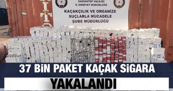 Gaziantep'te bir haftada 37 bin paket kaçak sigara yakalandı