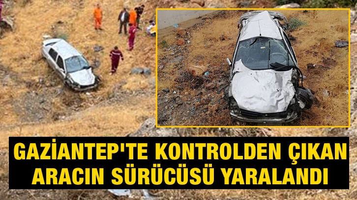 Gaziantep'te kontrolden çıkan aracın sürücüsü yaralandı