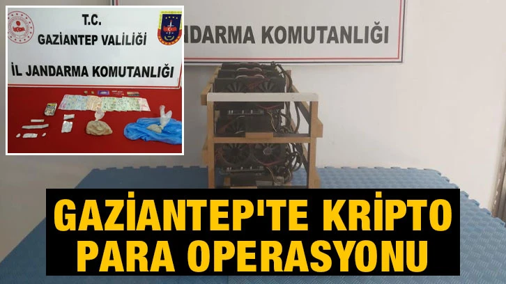 Gaziantep'te kripto para operasyonu