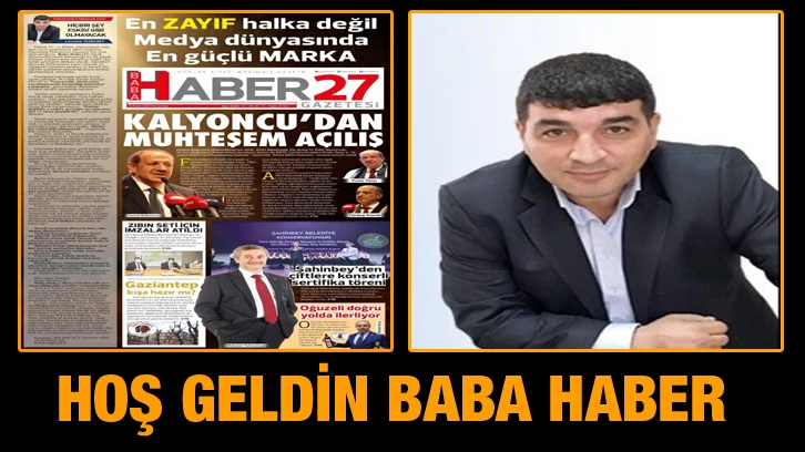 Hoş geldin Baba Haber