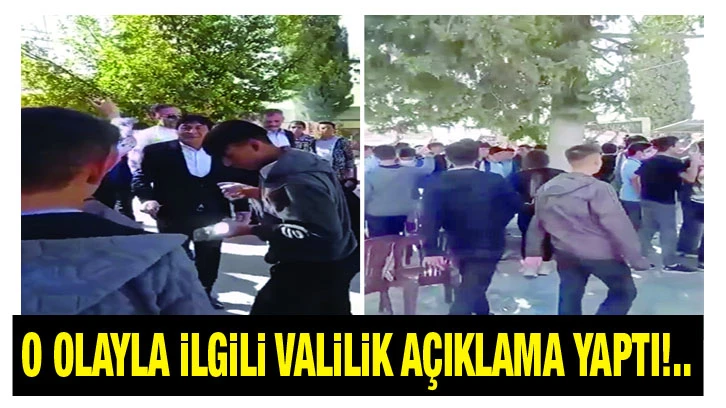 O olayla ilgili Valilik açıklama yaptı!..