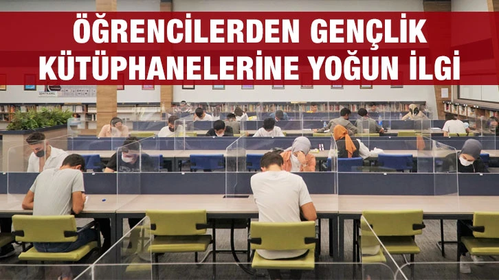 Öğrencilerden Gençlik Kütüphanelerine Yoğun İlgi