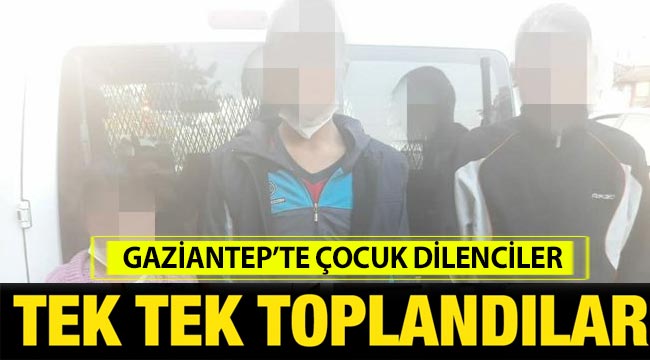 Gaziantep polisinden çocuk dilenci denetimi