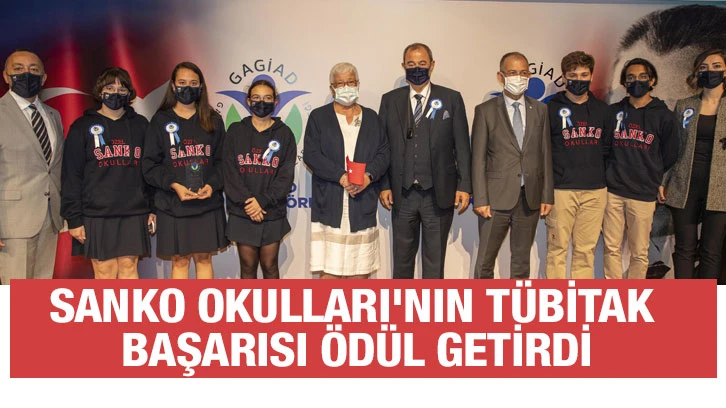 SANKO Okulları'nın TÜBİTAK başarısı ödül getirdi