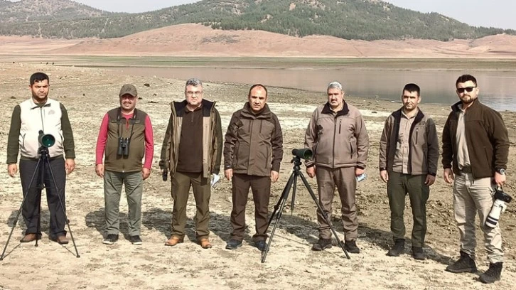 Tahtaköprü Baraj Gölünde yaban hayvanı envanter çalışması yapıldı