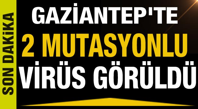 Gaziantep'te 2 mutasyonlu virüs görüldü