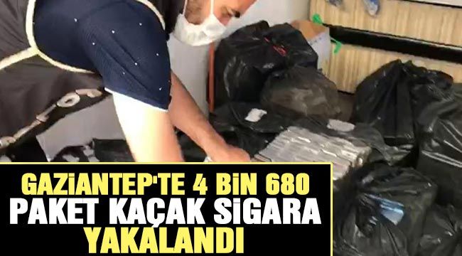 Gaziantep'te 4 bin 680 paket kaçak sigara yakalandı 