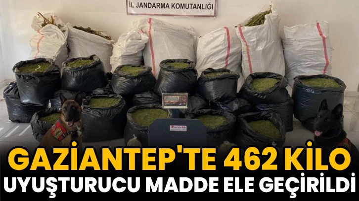 Gaziantep'te 462 kilo uyuşturucu madde ele geçirildi