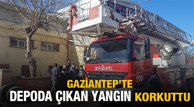  Gaziantep’te bir depoda çıkan yangın korkuttu