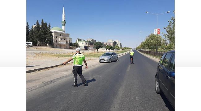 Gaziantep'te drone destekli trafik denetimi 