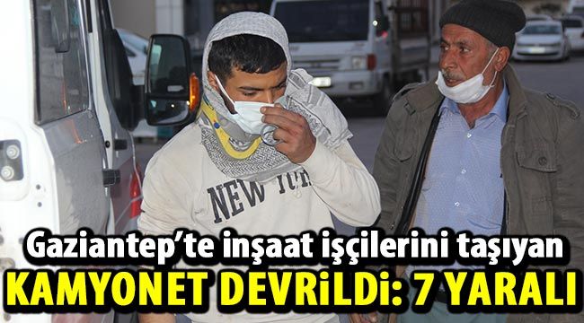 İşçileri taşıyan midibüs takla attı: 8 yaralı 