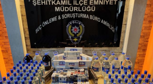 Gaziantep'te kaçak alkol operasyonu