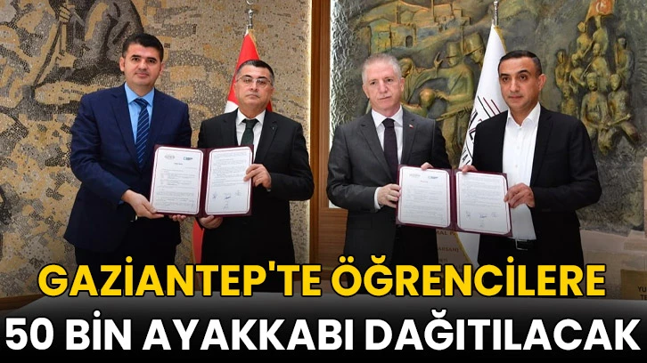 Gaziantep'te öğrencilere 50 bin ayakkabı dağıtılacak