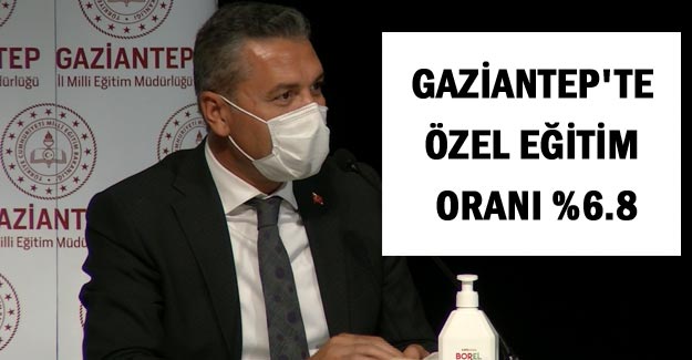 Gaziantep'te özel eğitim oranı %6.8