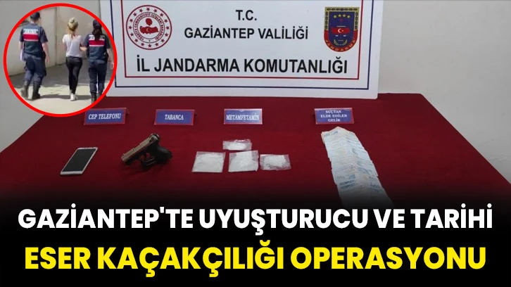 Gaziantep'te Uyuşturucu Ve Tarihi Eser Kaçakçılığı Operasyonu