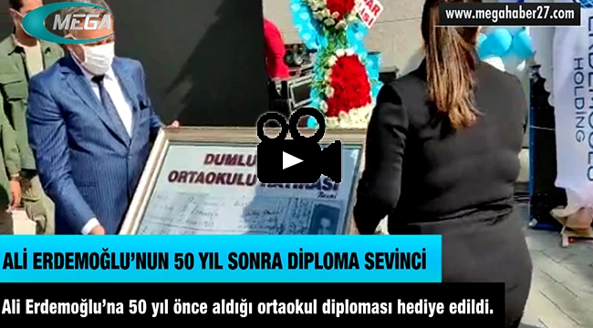 VİDEO | Ali Erdemoğlu’nun 50 Yıl Sonra Gelen Diploma Sevinci