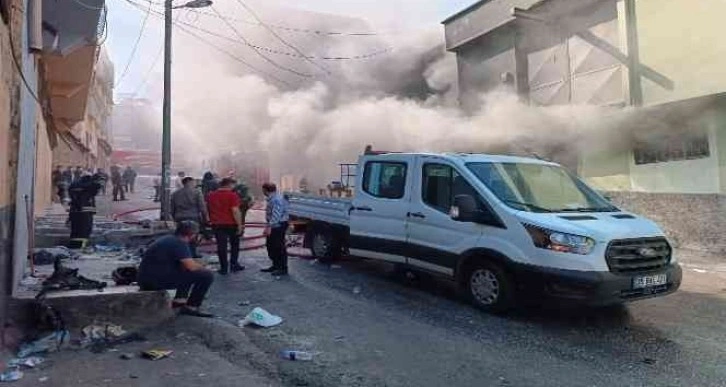 Gaziantep’te iplik atölyesinde yangın