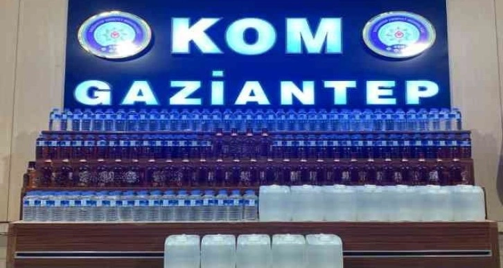 Gaziantep’te sahte alkol operasyonu: 2 gözaltı