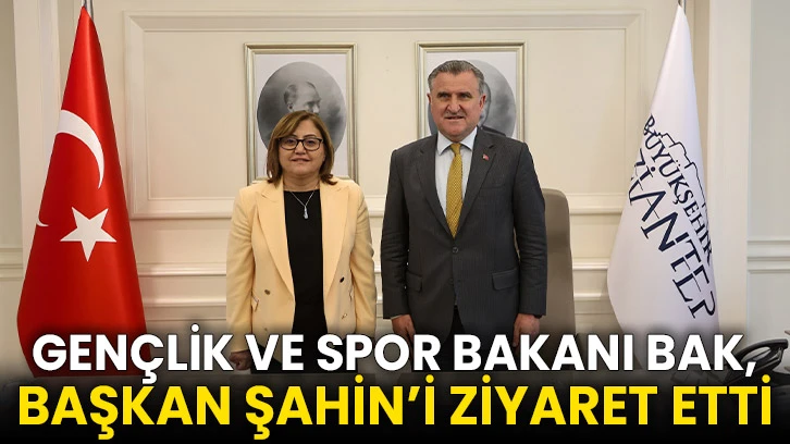 Gençlik ve Spor Bakanı Bak, Başkan Şahin’i Ziyaret Etti