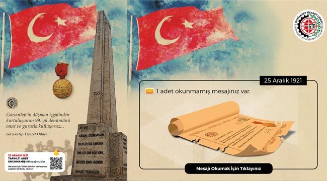 GTO'dan 25 Aralık kutlama mesajı