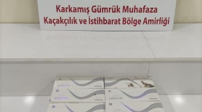 Gümrük kapısında 750 paket kaçak sigara ele geçirildi