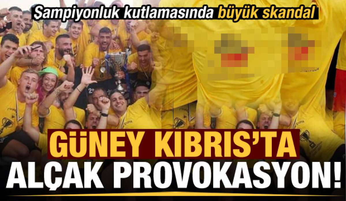 Güney Kıbrıs'ta alçak provokasyon!