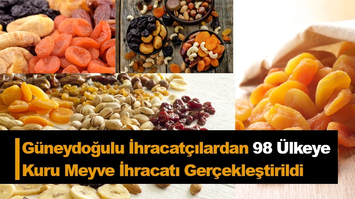 Güneydoğulu İhracatçılardan 98 Ülkeye Kuru Meyve İhracatı Gerçekleştirildi