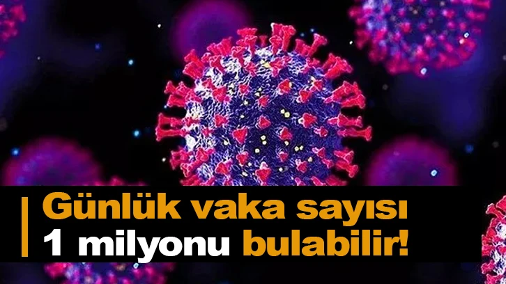 Günlük vaka sayısı 1 milyonu bulabilir!