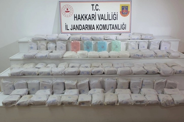 Hakkari’de 103 kilo eroin ele geçirildi