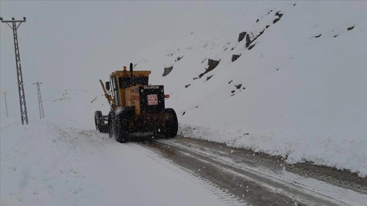 Hakkari'de kar nedeniyle 155 yerleşim biriminin yolu kapandı