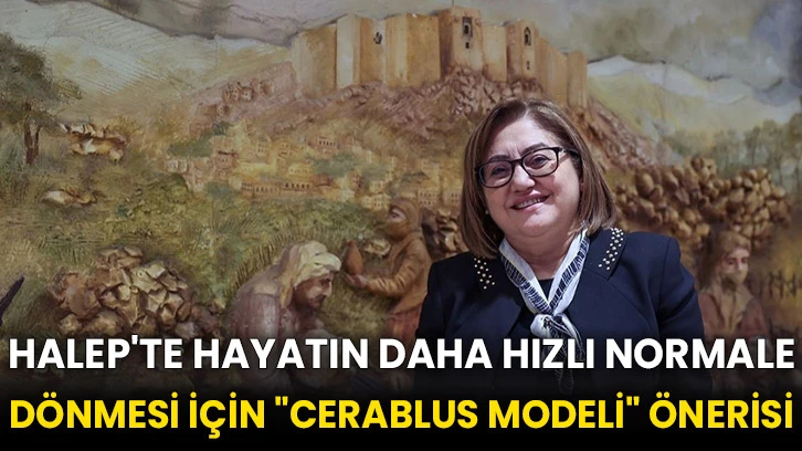 Halep'te hayatın daha hızlı normale dönmesi için &quot;Cerablus modeli&quot; önerisi