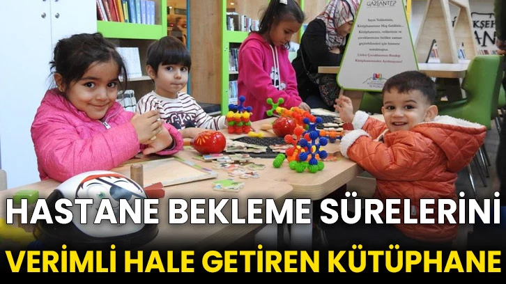 Hastane bekleme sürelerini verimli hale getiren kütüphane