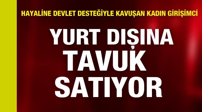 Hayaline devlet desteğiyle kavuşan kadın girişimci yurt dışına tavuk satıyor