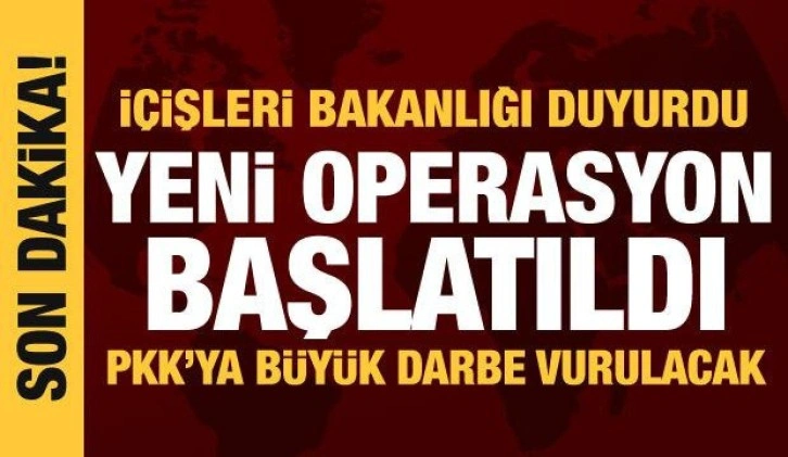 İçişleri Bakanlığı duyurdu: Eren Kış-4 Operasyonu başladı