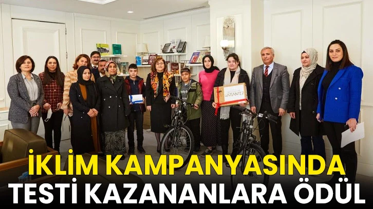 İklim Kampanyasında testi kazananlara ödül