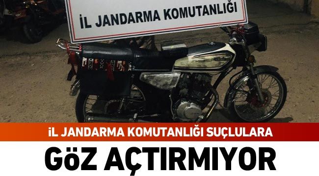 İl Jandarma Komutanlığı suçlulara göz açtırmıyor